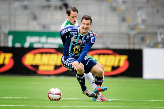 Husqvarnas Andreas Tegström och Hammarbys Johan Persson
