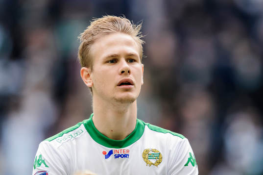 Porträtt på Hammarbys Erik Israelsson innan