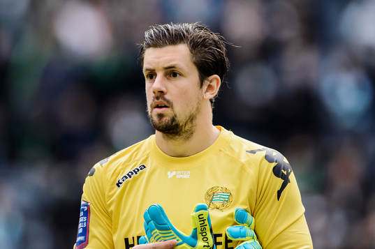 Porträtt på Hammarbys målvakt Johannes Hopf före