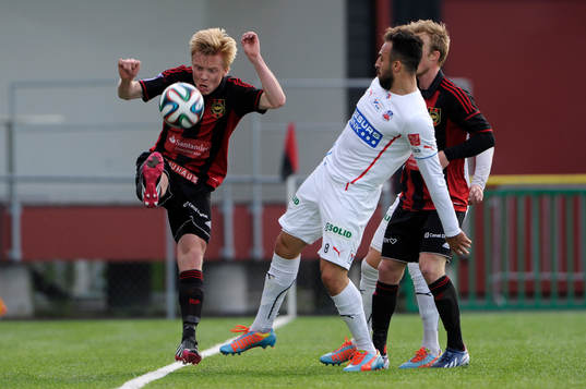 Brommapojkarnas Gustav Sandberg Magnusson och Helsingborgs