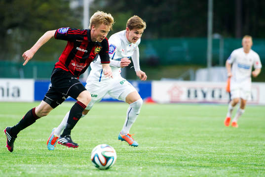 Brommapojkarnas Gustav Sandberg Magnusson mot Helsingborgs