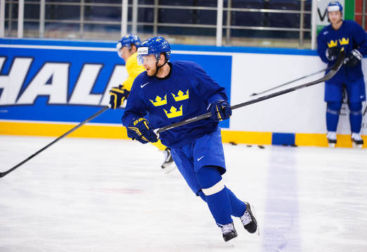 Linus Klasen på Sveriges träning