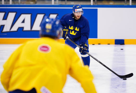 Linus Klasen på Sveriges träning