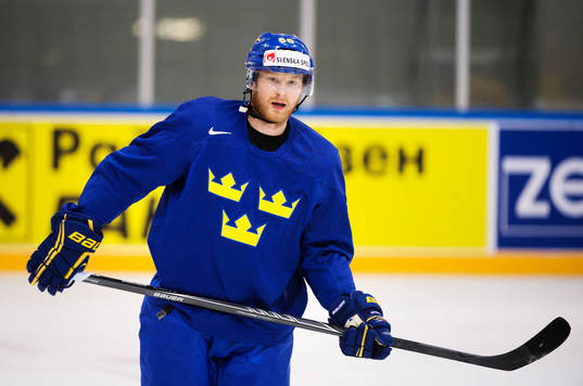 Linus Klasen på Sveriges träning