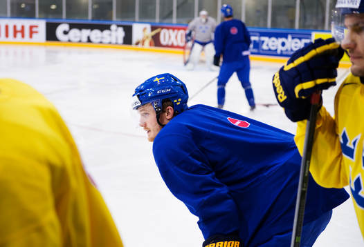 Gustav Nyquist på Sveriges träning