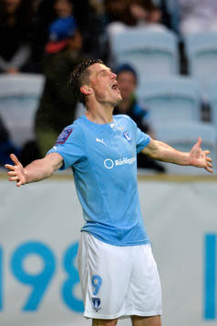 Malmö FFs Markus Rosenberg jublar