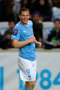 Malmö FFs Markus Rosenberg jublar