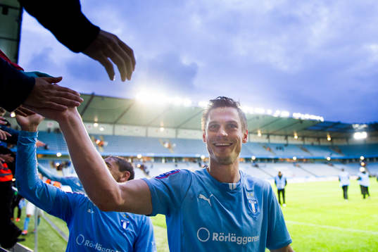 Malmö FFs Markus Rosenberg tackar publiken