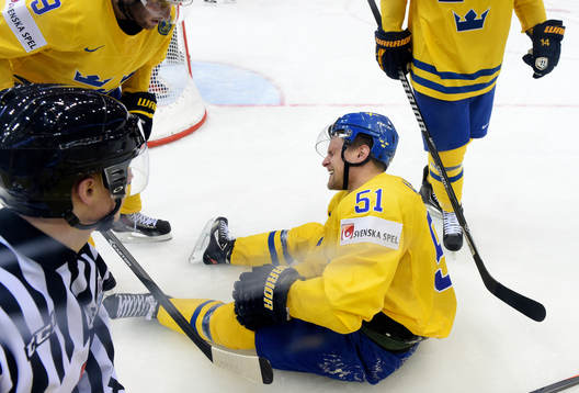 Sveriges Jonas Ahnelöv blev skadad
