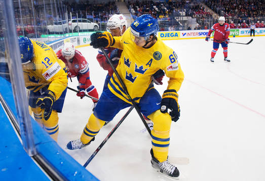 Sveriges Joakim Lindström och Mikael Backlund