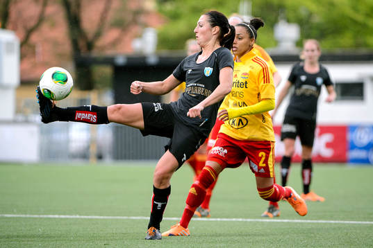 Göteborgs Anna Ahlstrand och Tyresös Rilany Agular da