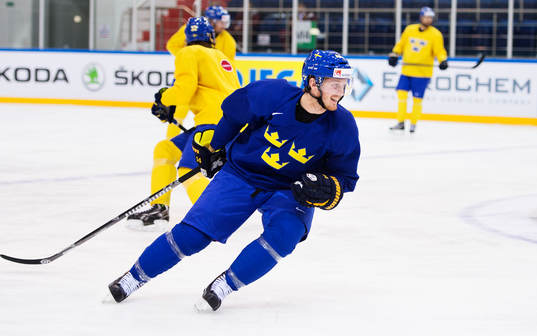 Gustav Nyquist på Sveriges träning