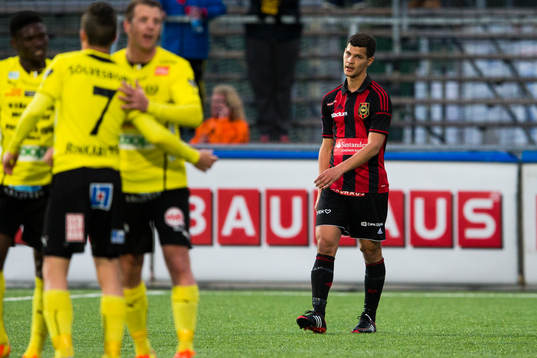 Brommapojkarnas Mauricio Albornoz deppar