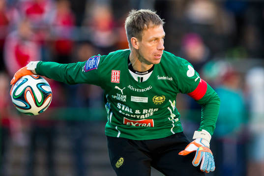 Mjällbys målvakt Mattias Asper