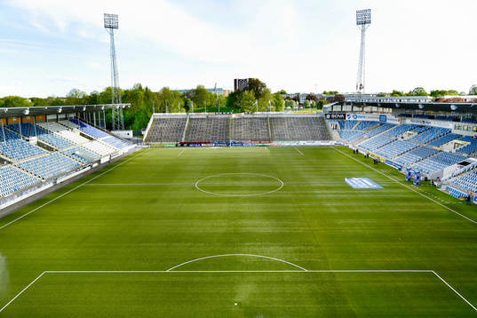 Nya Idrottsparken redo för fotbollsmatchen i Allsvenskan