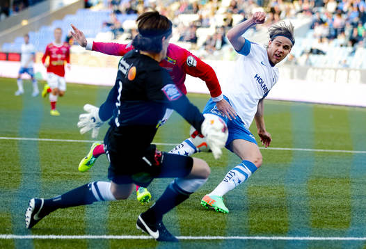 Norrköpings Christoffer Nyman missar en av flera chanser