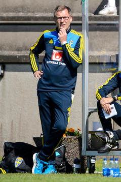 Sveriges tränare Hans Wildow