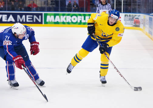 Frankrikes Antoine Roussel och Sveriges Niclas Burström