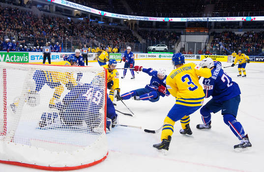 Sveriges Jimmie Ericsson, Mikael Backlund och Niclas