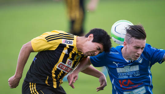 Hässleholms Diego Delgado i matchen i division 3 mellan