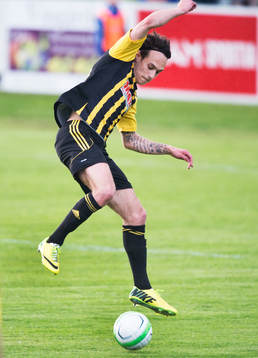 Hässleholms Karim Al-Asi i matchen i division 3 mellan IFK