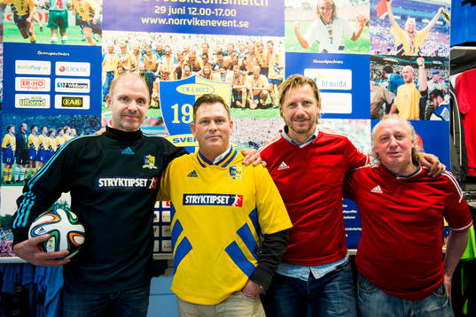 Thomas Ravelli, Pontus Kåmark, Jesper Jansson och Robert