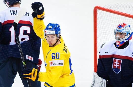 Sveriges Mikael Backlund jublar