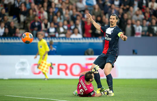 Zlatan Ibrahimovic, Paris Saint Germain gör 2-0 bakom