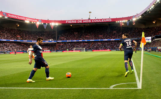 Zlatan Ibrahimovic och Ezequiel Lavezzi, Paris Saint