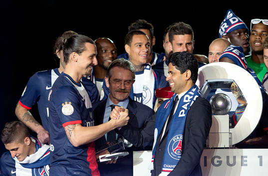 Zlatan Ibrahimovic, Paris Saint Germain gratuleras till