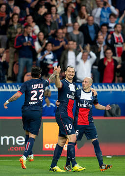 Zlatan Ibrahimovic, Paris Saint Germain gratuleras