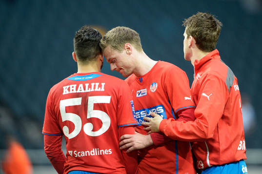 Helsingborgs-spelare deppar