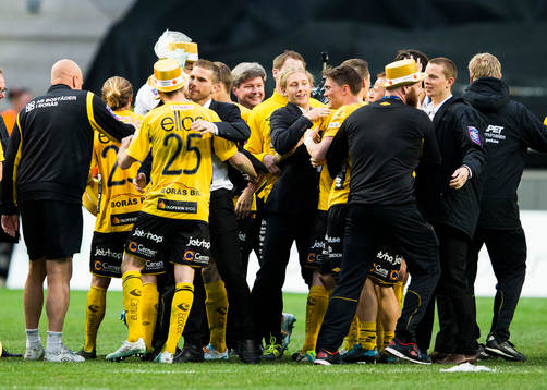 Elfsborgs spelare jublar