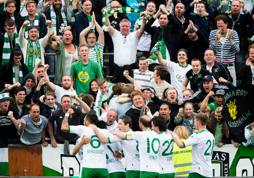 Tillresta Hammarbysupportrar jublar