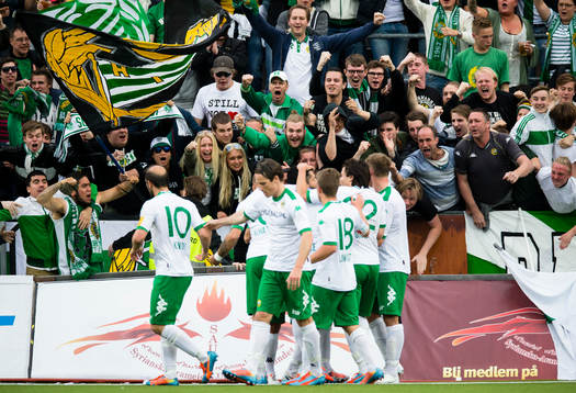 Tillresta Hammarbysupportrar jublar