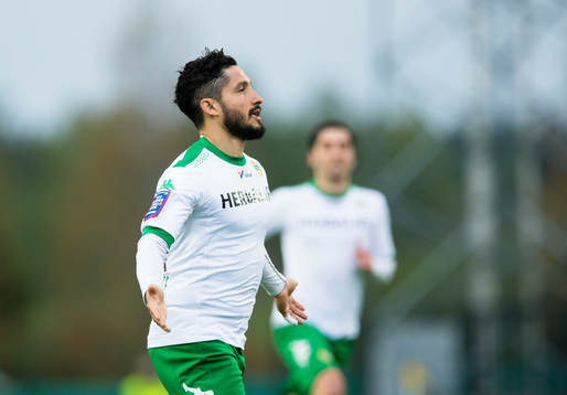 Hammarbys Pablo Piñones-Arce firar sitt 2-3 mål