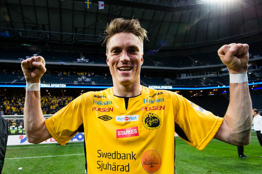 Elfsborgs Lasse Nilsson jublar