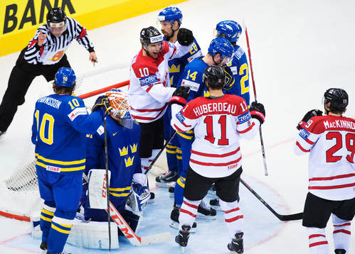 Kanadas Brayden Schenn, Jonathan Huberdeau och Nathan