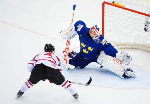 Kanadas Ryan Ellis skjuter in det matchavgörande