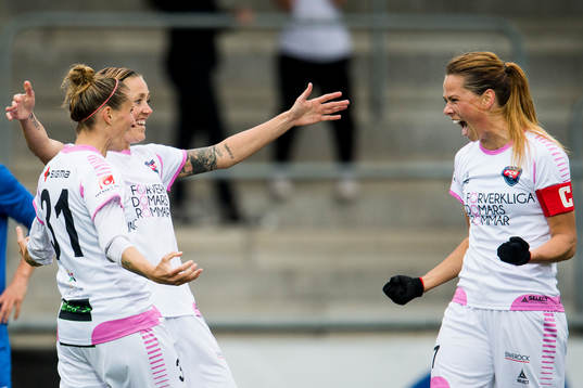 Rosengårds Anja Mittag jublar