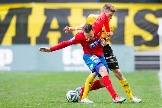 Helsingborgs Abdul Khalili och Elfsborgs Lasse Nilsson