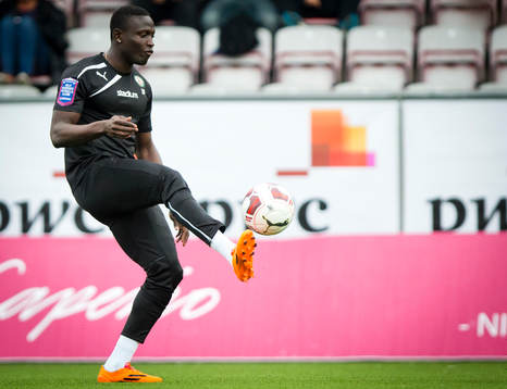 Örebros Alhassan Kamara är nära en comback, bilden tagen