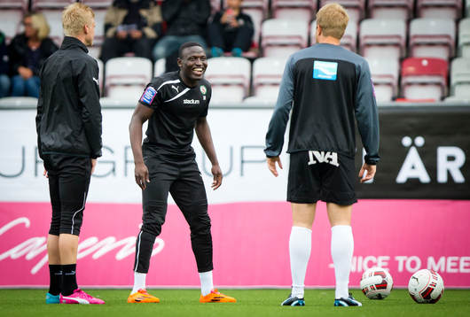 Örebros Alhassan Kamara är nära en comback, bilden tagen