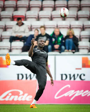 Örebros Alhassan Kamara är nära en comback, bilden tagen