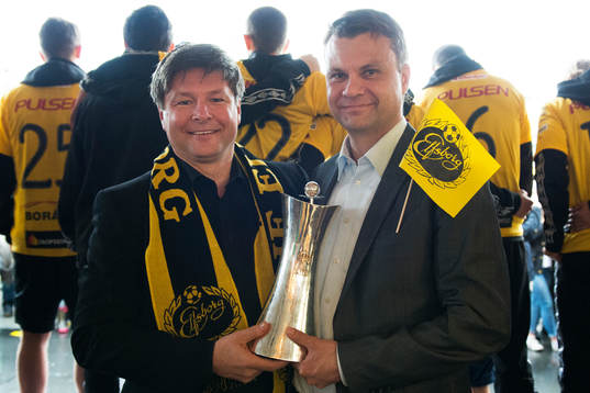 Elfsborgs ordförande Bo Johansson och Ulf Olsson (S)