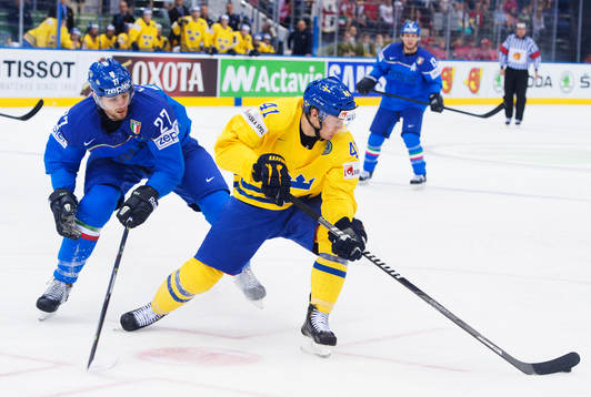 Italiens Thomas Larkin och Sveriges Gustav Nyquist