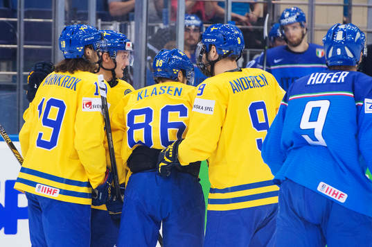 Sveriges Gustav Nyquist jublar