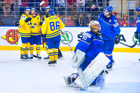 Sveriges Nicklas Danielsson, Gustav Nyquist, Mattias