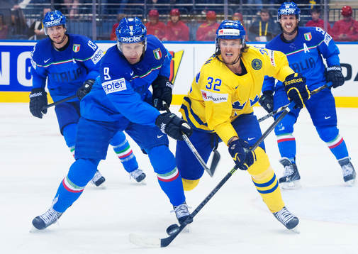 Italiens Armin Hofer utmanas av Sveriges Magnus Nygren