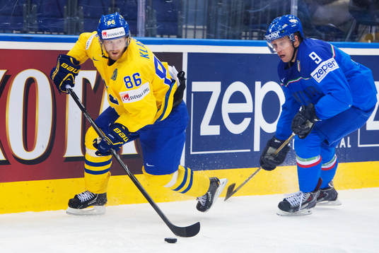 Sveriges Linus Klasen och Italiens Armin Hofer